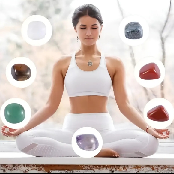 7 healing stones & necklace set - Picture 9 of 10